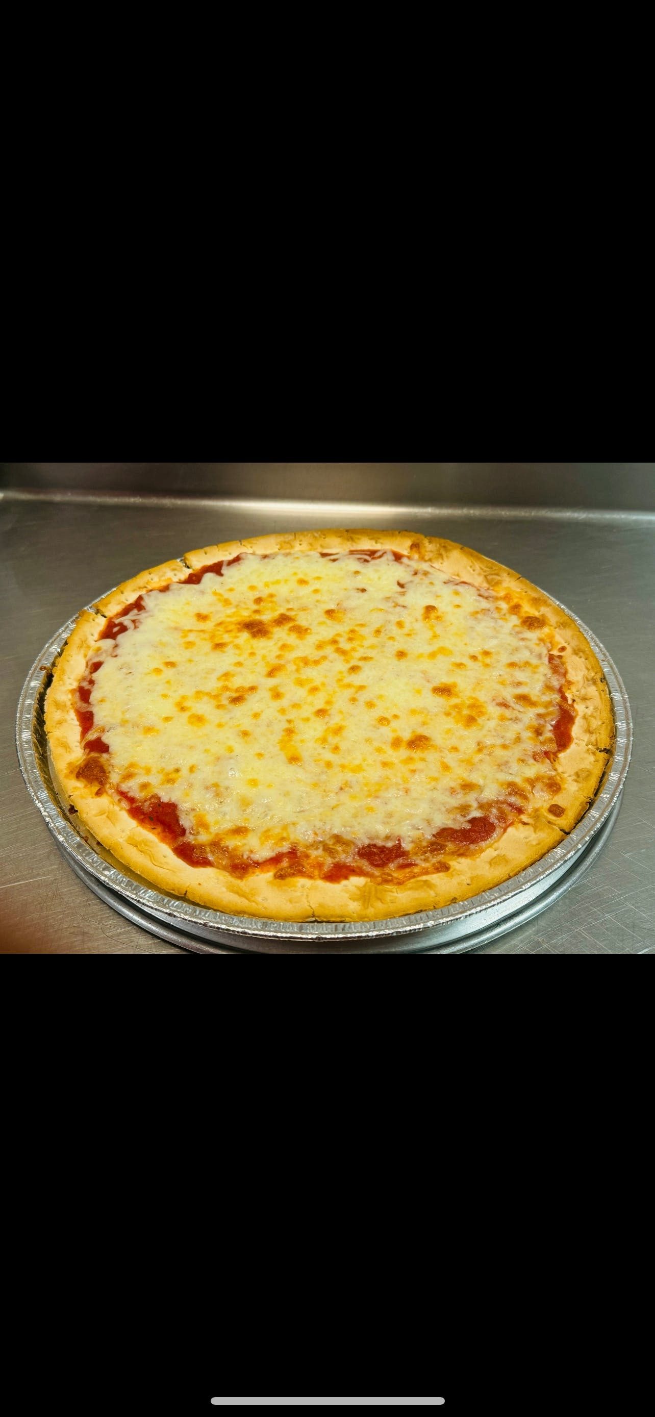 Gluten Free Cheese Pizza.