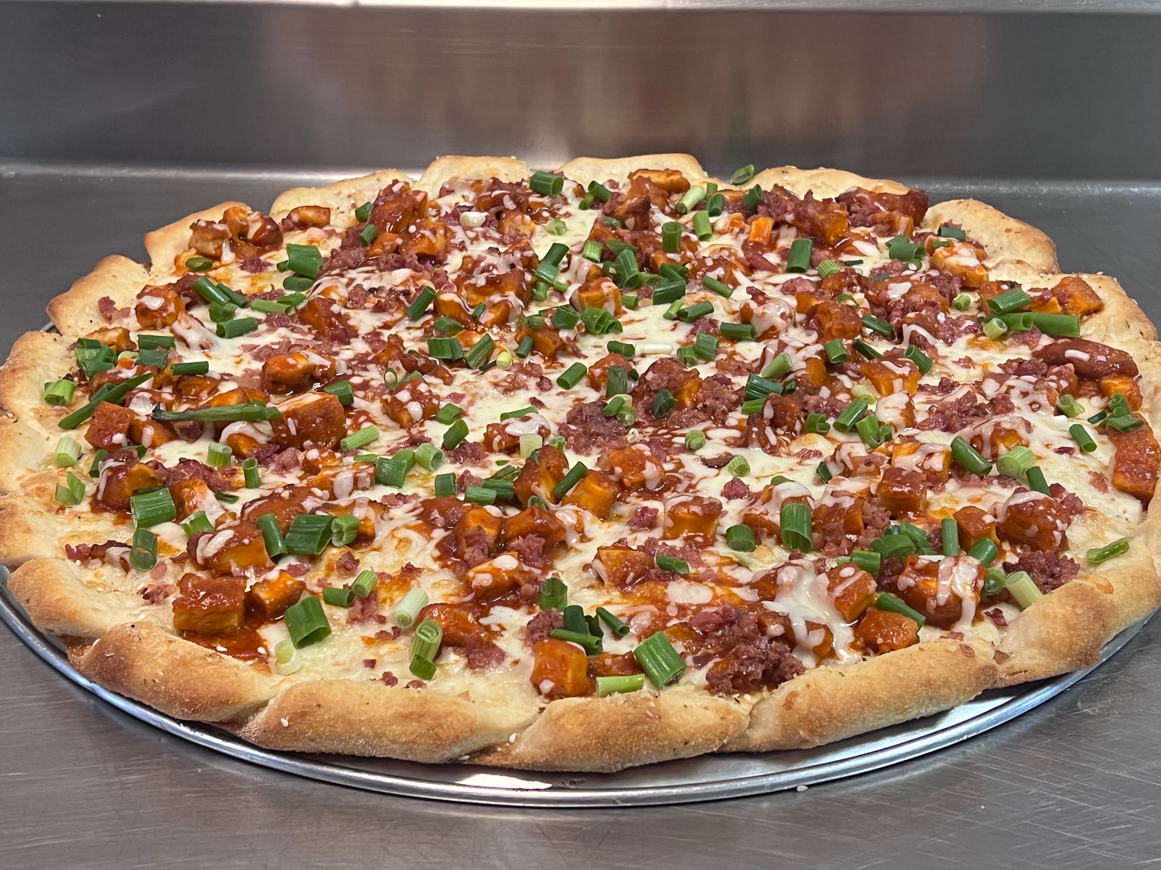 Nashville Buffalo Chicken Pizza.