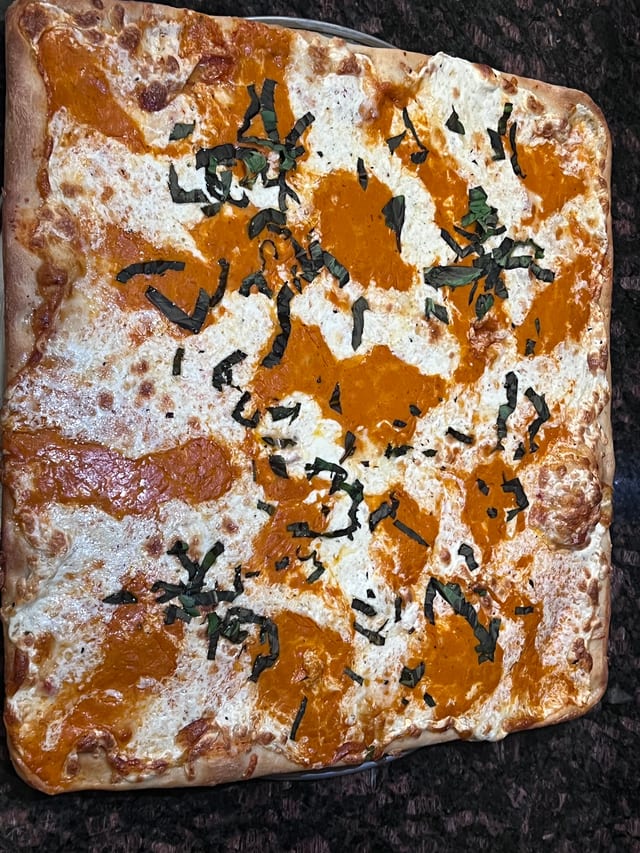 Drunken Grandma Pizza.