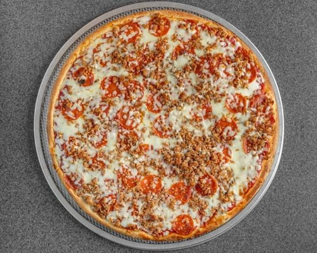 Meat Lovers Pizza Slice.