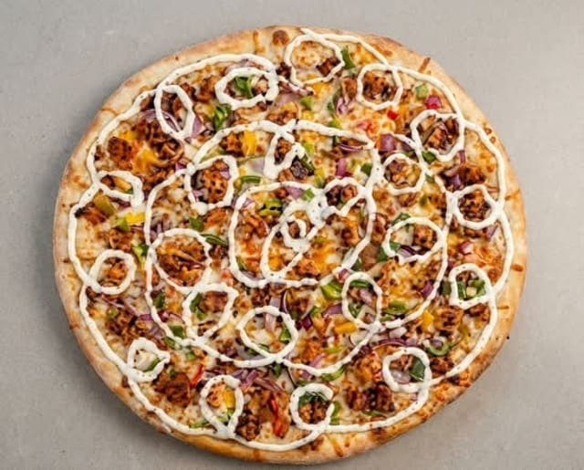BBQ Chicken Pizza Slice.