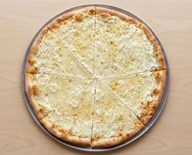 White Pizza Slice.