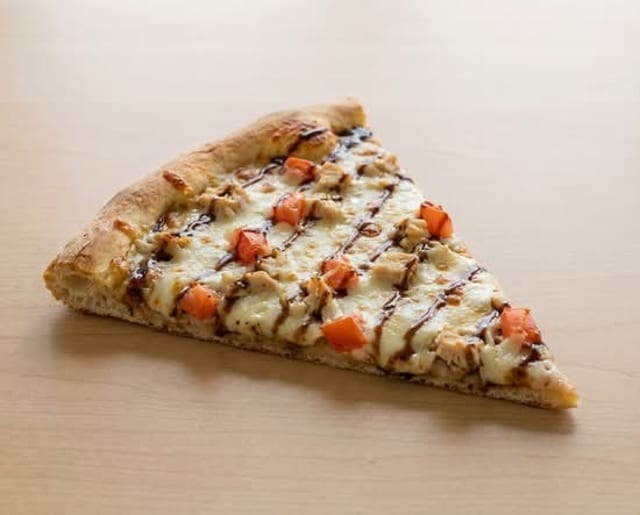 Chicken Balsamico Pizza Slice.